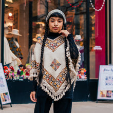 Load image into Gallery viewer, Hueyapan Hand-Embroidered Poncho-- Puebla, Mexico
