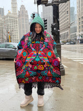 Load image into Gallery viewer, “Hueyapan" Hand-Embroidered Rebozos colorful
