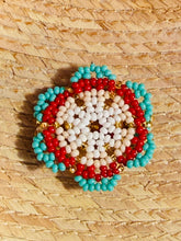 Load image into Gallery viewer, Colorful Beaded Flower Rings -- Guerrero, Mexico
