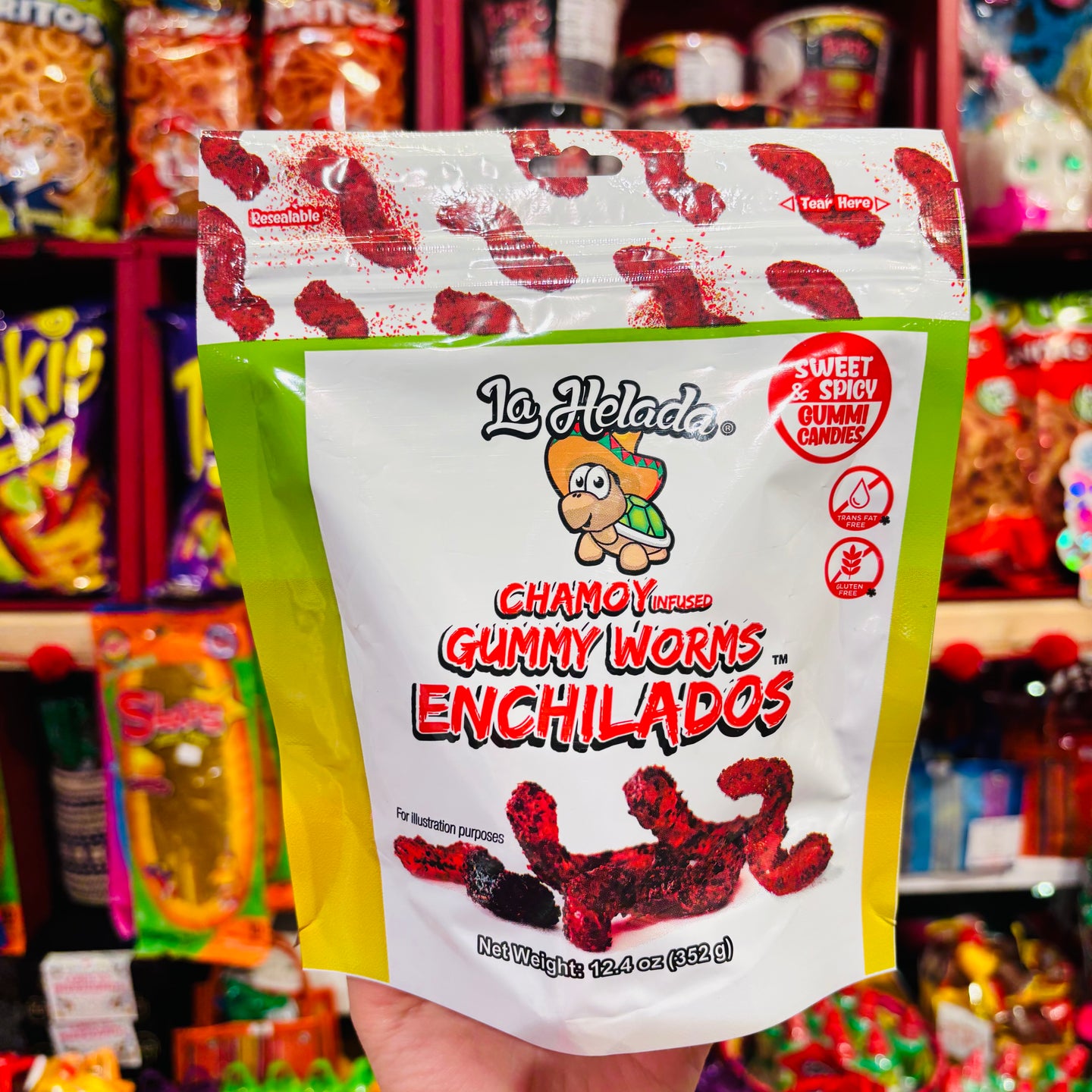 Chamoy Infused Gummy Worms