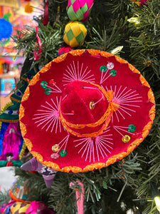 Mexican Mariachi Mini-Sombrero Ornament