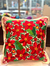 Load image into Gallery viewer, Embroidered Noche Buena Pillowcase
