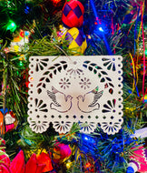 “Noche de Paz”  Papel Picado ornament