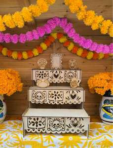 Mini Wood Altar -Ofrenda