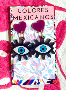 Mexican Evil Eye Earrings