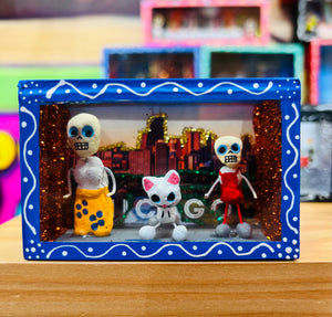 "Muertos" Day of the Dead Mini Shadow Boxes