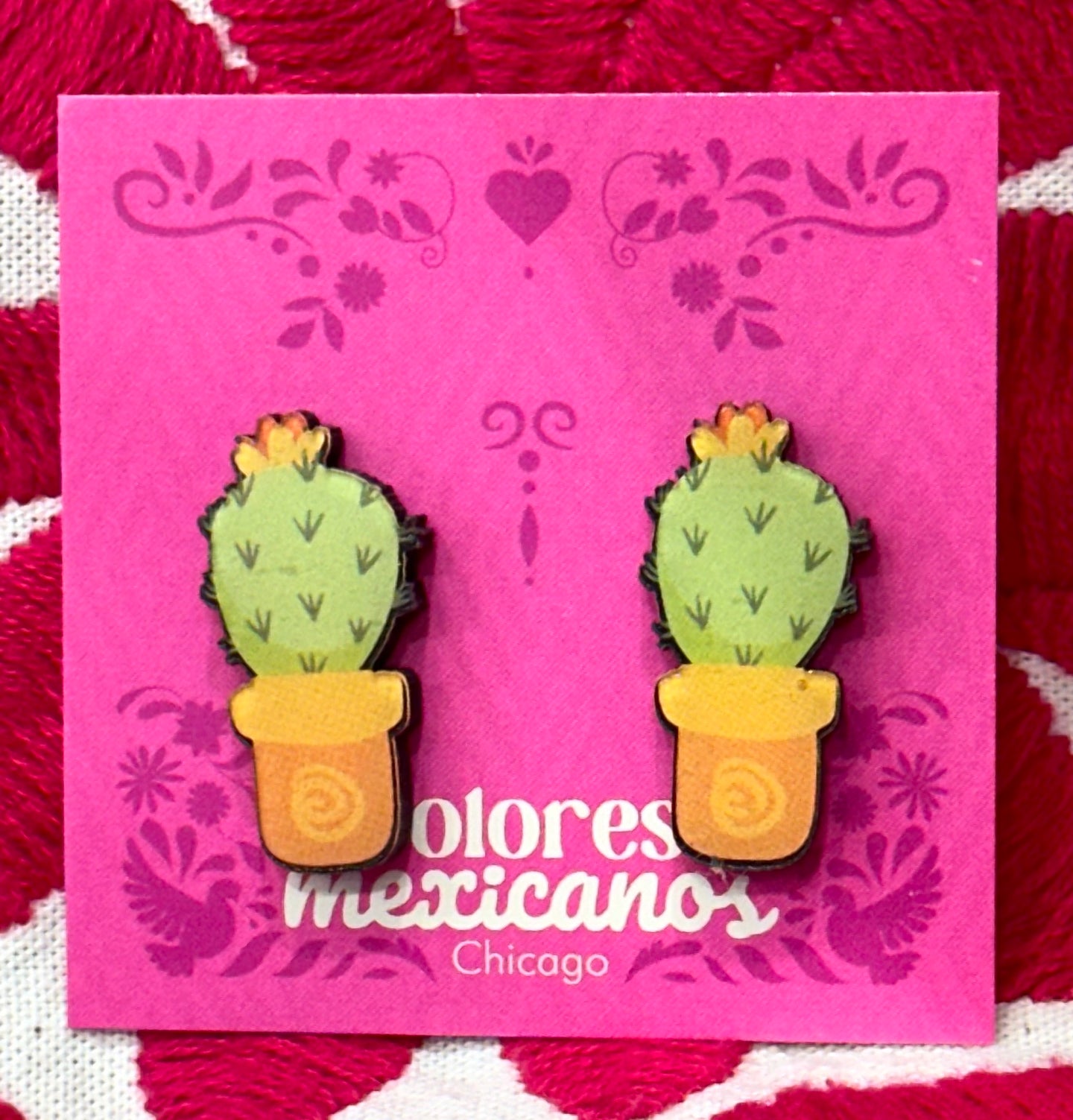 Mexican Cactus Earrings