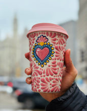 Load image into Gallery viewer, Heart Talavera Thermos Mug
