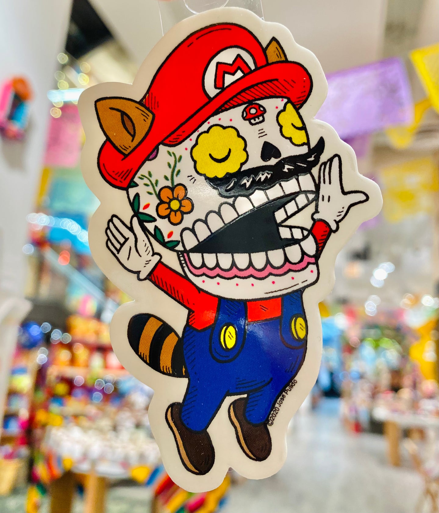 Mario Skeleton Sticker