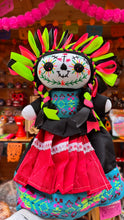 Load image into Gallery viewer, “Lele Catrina” Handmande Day Of The Dead Mexican Dolls
