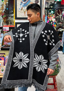 Handwoven Mexican "Gaban" (Poncho)