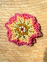 Load image into Gallery viewer, Colorful Beaded Flower Rings -- Guerrero, Mexico
