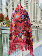 Load image into Gallery viewer, Hand-Embroidered “Ave” Rebozo— Hueyapan, Puebla
