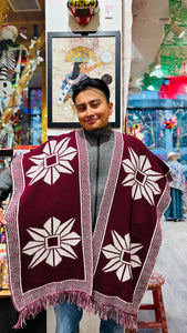 Handwoven Mexican "Gaban" (Poncho)