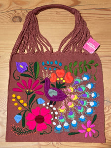 Embroidered Tropical Tote Bags