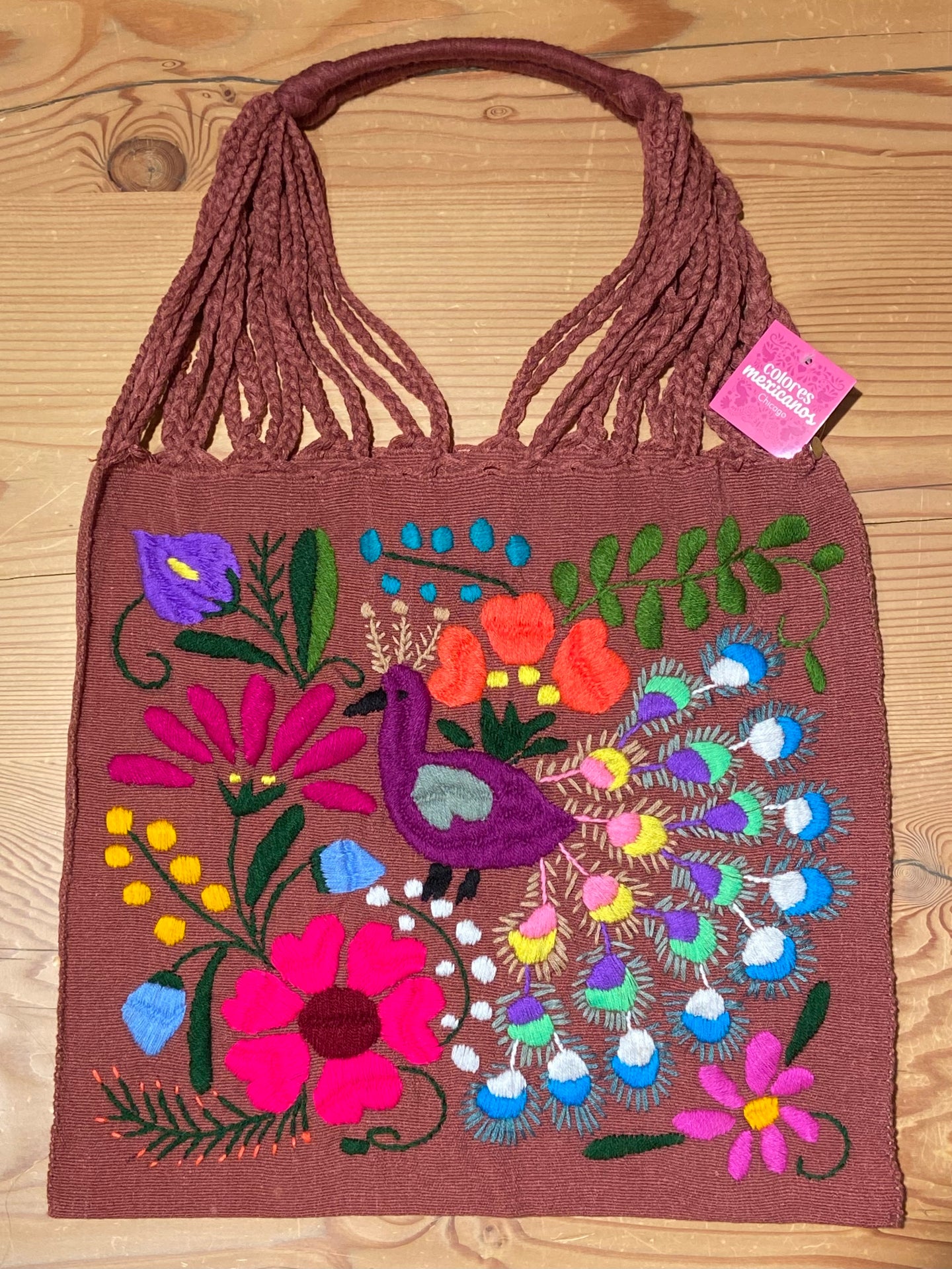 Embroidered Tropical Tote Bags