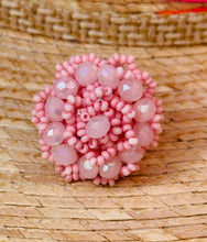 Load image into Gallery viewer, Colorful Beaded Flower Rings -- Guerrero, Mexico
