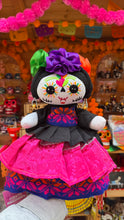 Load image into Gallery viewer, “Lele Catrina” Handmande Day Of The Dead Mexican Dolls

