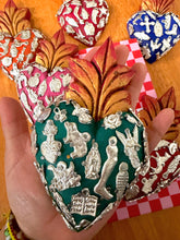 Load image into Gallery viewer, Mexican "Milagros" Heart Wall Hanging
