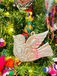 Dove tin Christmas Ornament