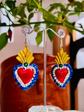 Load image into Gallery viewer, &#39;Radiance&#39; Tin Heart Earrings
