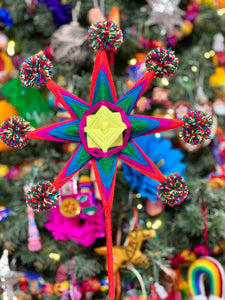 Handwoven Mexican Christmas Star Ornament