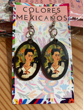 Load image into Gallery viewer, Frida Kahlo Portrait Earrings
