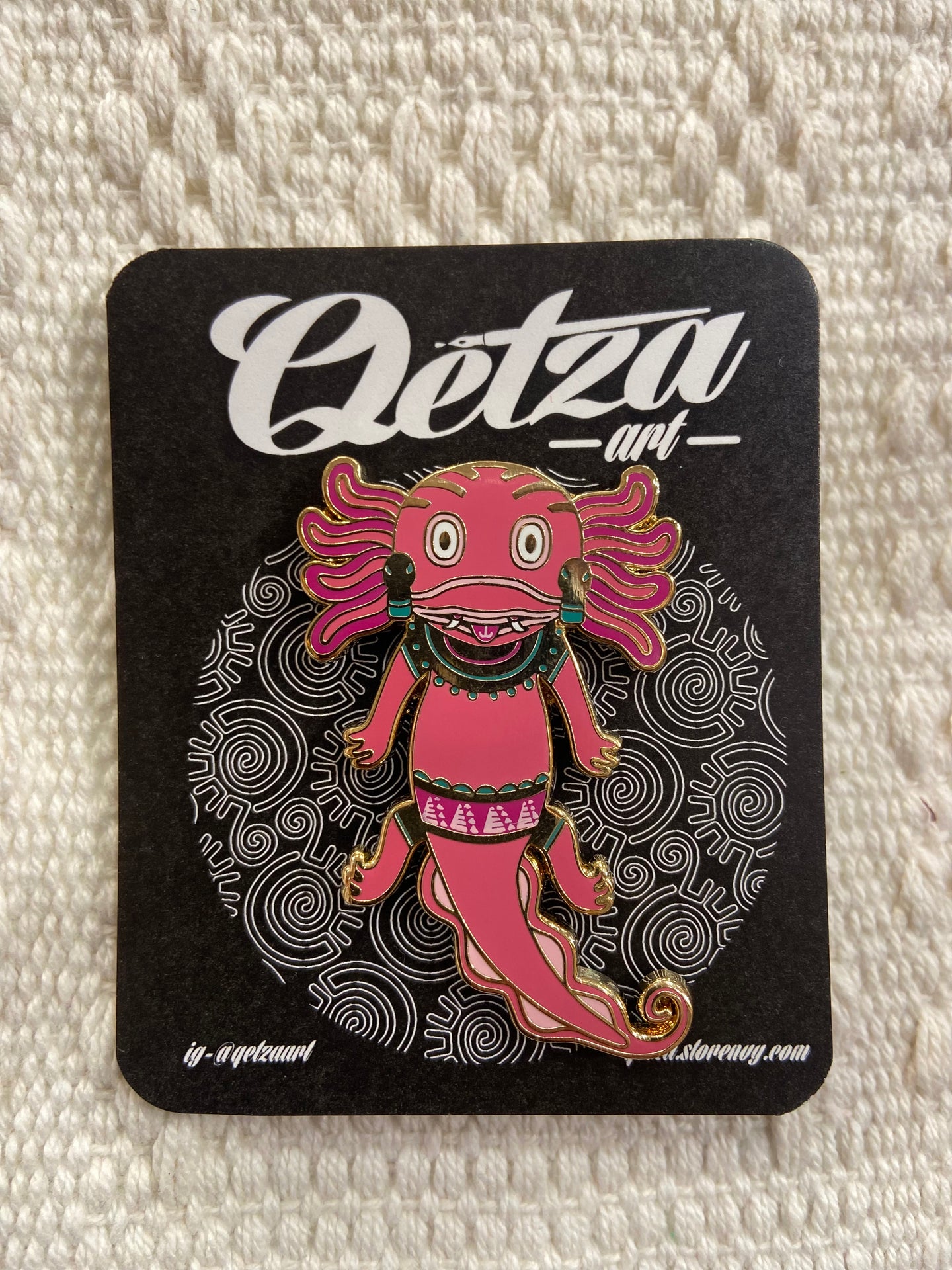 Quetza Art Axolote Pin