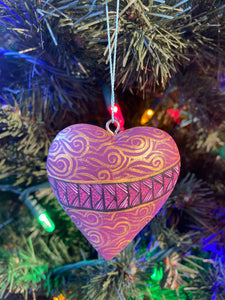 Mexican Heart christmas ornaments