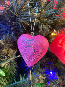 Mexican Heart christmas ornaments