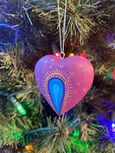 Load image into Gallery viewer, Mexican Heart christmas ornaments
