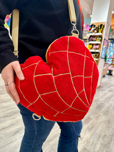 Red Concha Heart Bag