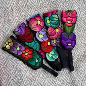 Hand Embroidered flower Headband Chiapas