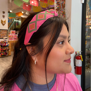 Hand Embroidered Design Headband Chiapas