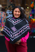 Load image into Gallery viewer, Hueyapan Hand-Embroidered Poncho-- Puebla, Mexico
