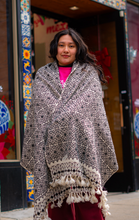 Load image into Gallery viewer, “Hueyapan&quot; Hand-Embroidered Rebozo
