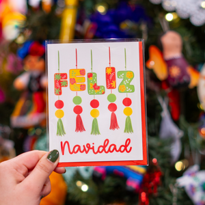 Feliz Navidad Pompom Greeting Card