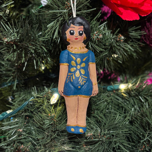 Paper Maché Doll Ornament