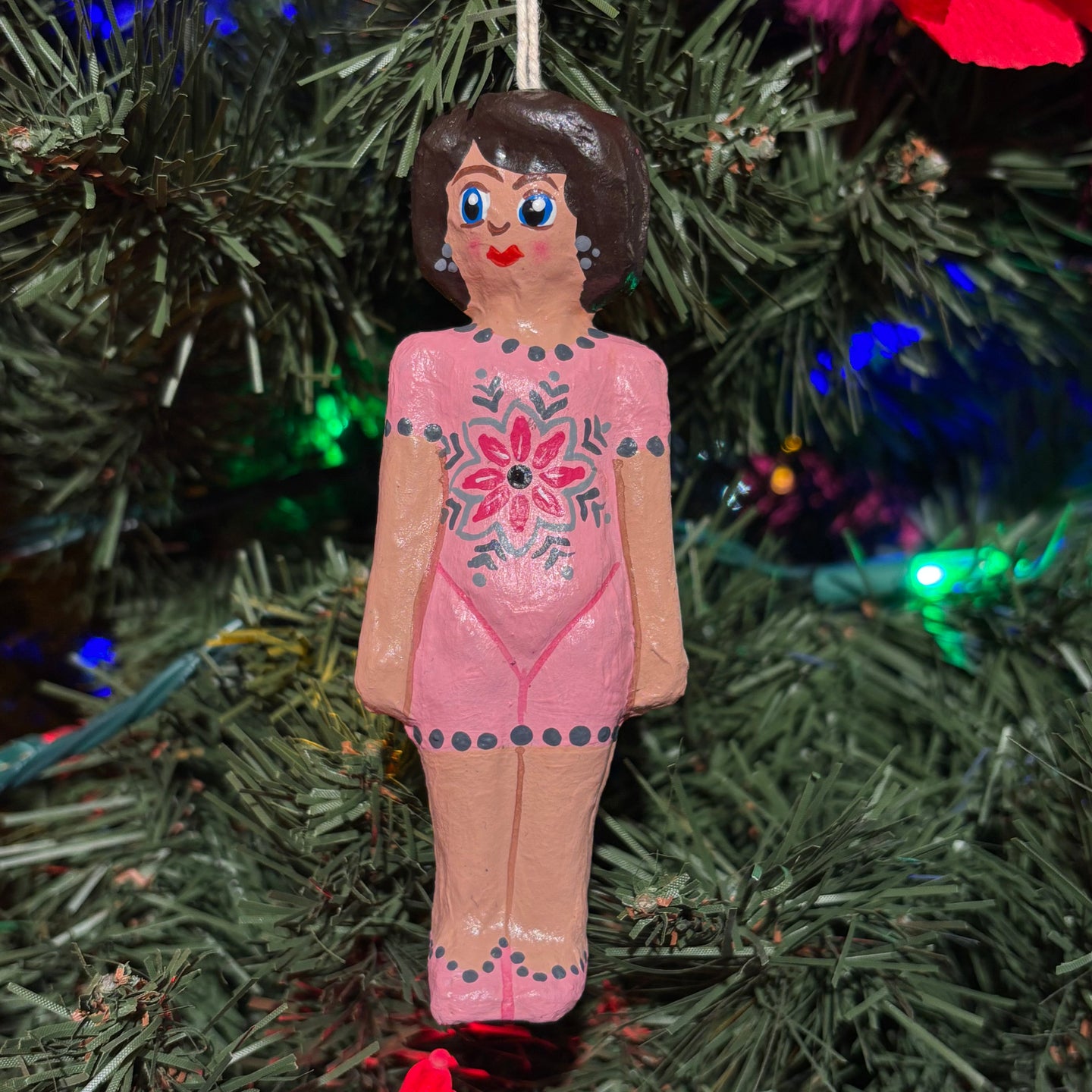 Paper Maché Doll Ornament