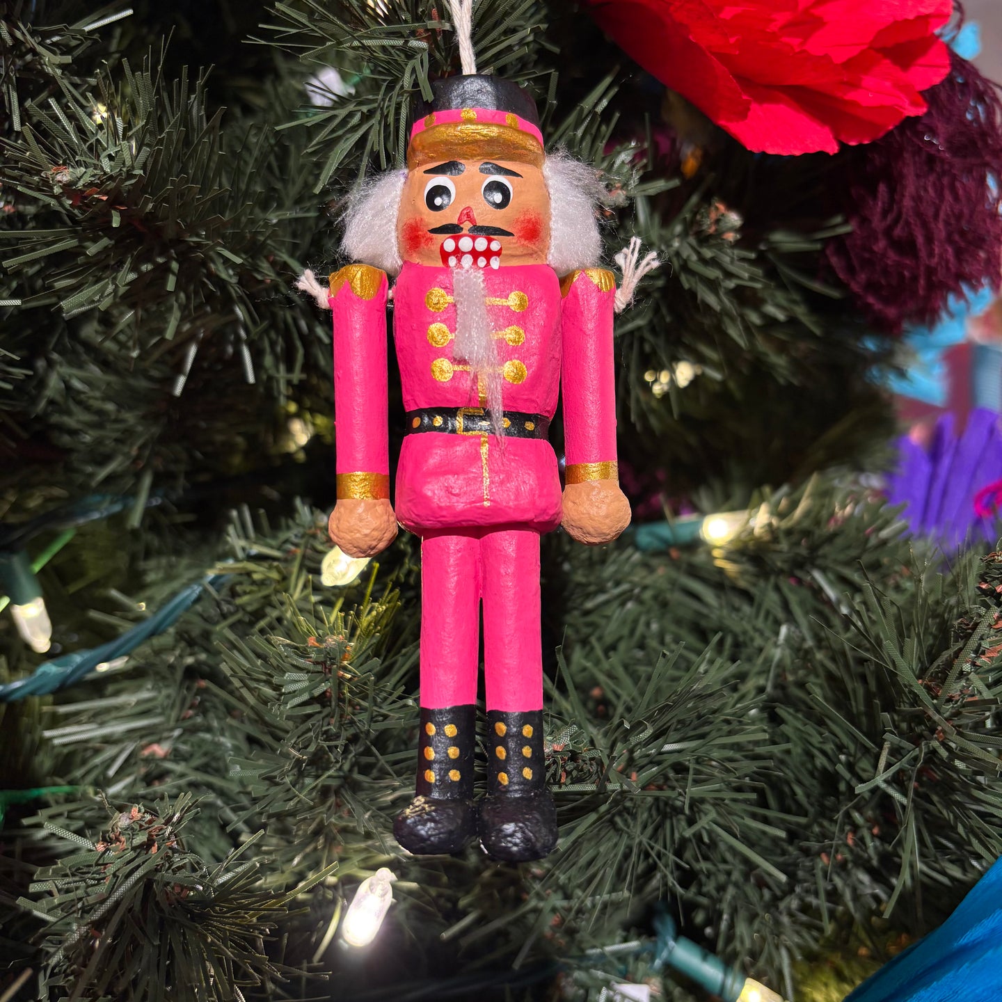 nutcrackers Paper Maché Ornament