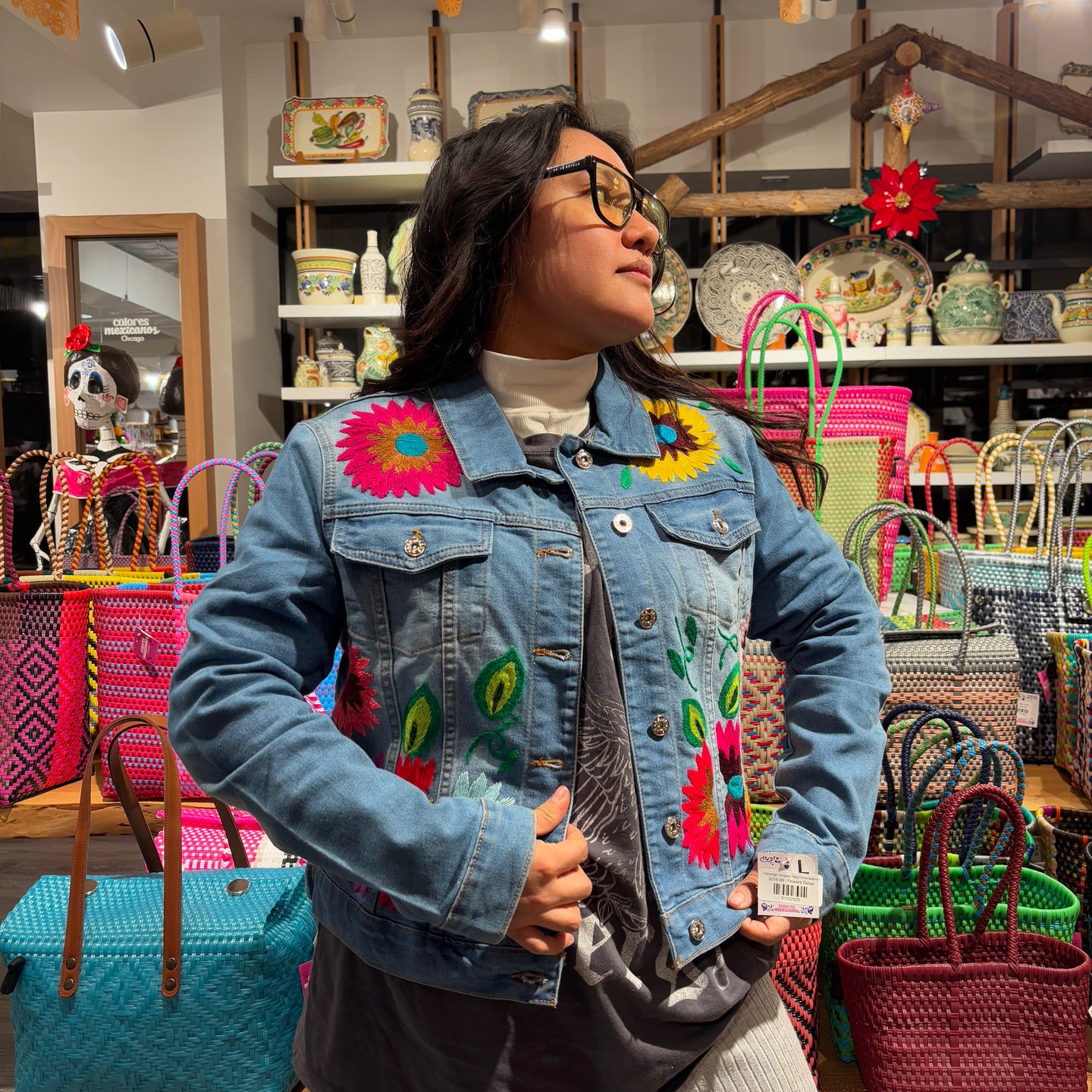 Handwoven flower Jacket- Chiapas, Mexico