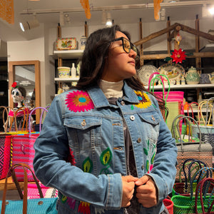 Handwoven flower Jacket- Chiapas, Mexico