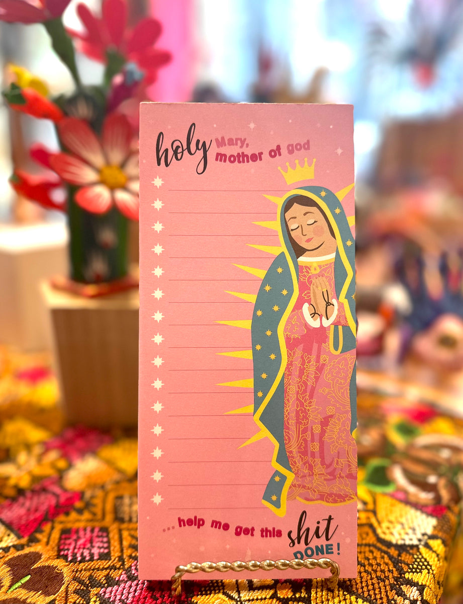 Mexican Notepad “Holy Mary!” Notepad – Colores Mexicanos: Chicago's Mexican Gift Shop