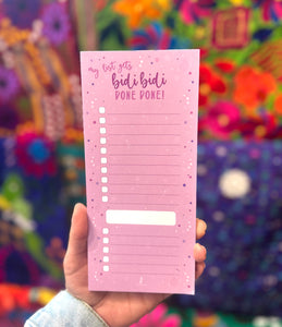 “Bidi Bidi Done Done!” Notepad