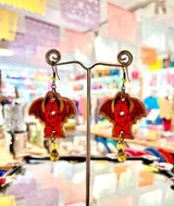 Wooden Diabolitos Earrings