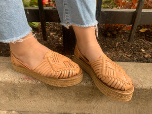 Women’s Mexican Huarache Sandals -- platform