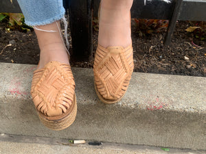 Women’s Mexican Huarache Sandals -- platform