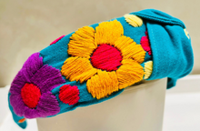 Load image into Gallery viewer, Embroidered Floral Headband -- Chiapas, Mexico
