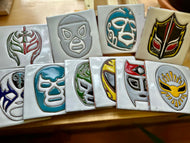 Handmade Luchador Tiles