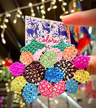 Load image into Gallery viewer, Beaded Sunflower Multicolor Earrings
